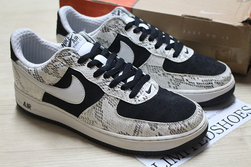 NIKE AIR FORCE 1 PREMIUM SNAKESKIN COCOA 312945-011 US 11 low bhm white ...