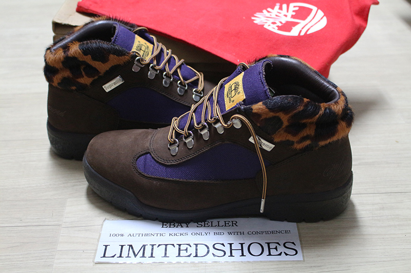 supreme timberland leopard