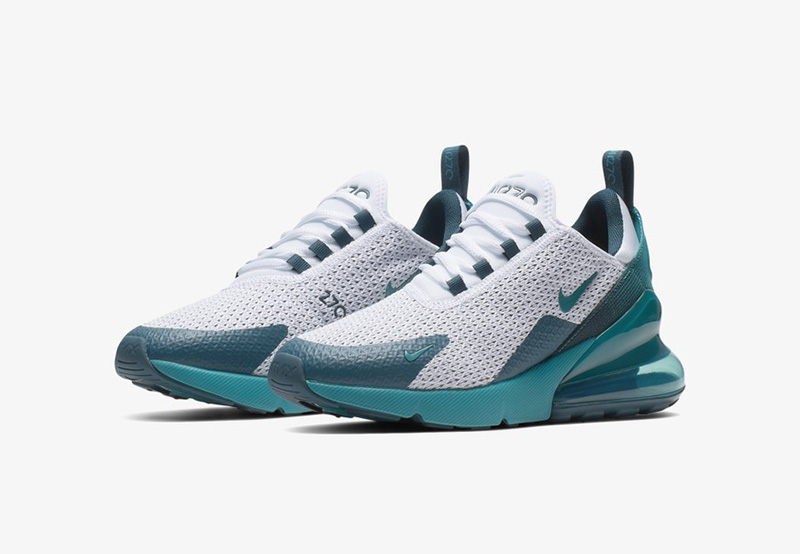 nike 270 teal and white